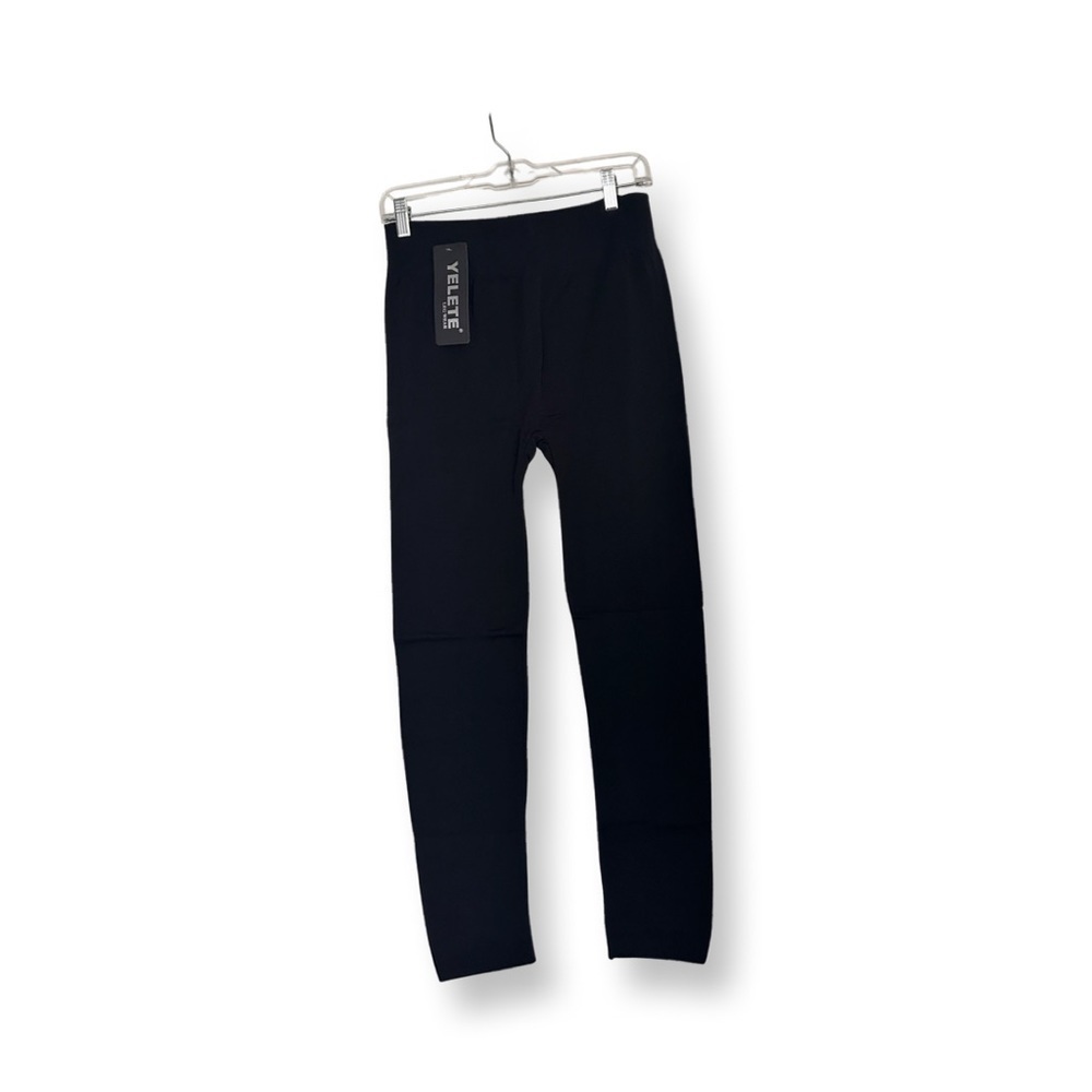 NWT ✨ fleece lined elastic mid waist leggings - Picture 3 of 6